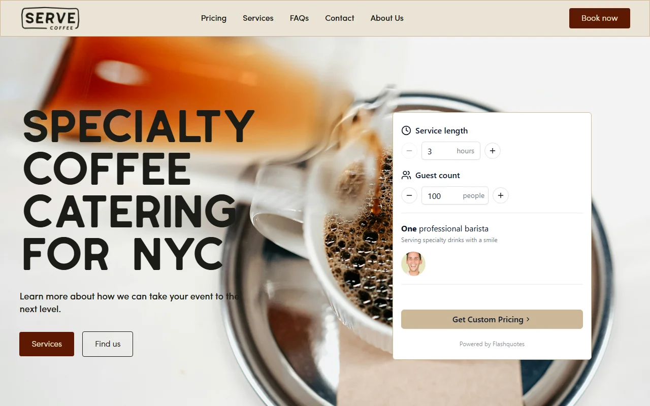 Serve Coffee